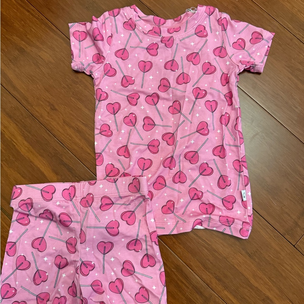 Pink Heart Kids Pajamas